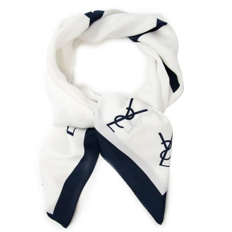 vintage ysl logo scarf|ysl scarf women's.